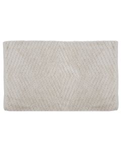 Bath mat, cotton, pearl/ivory, 50x80 cm