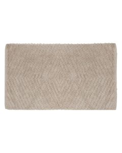 Bath mat, cotton, cream/ivory, 50x80 cm