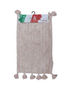 Bath mat, cotton, striped, mint, 50x80 cm