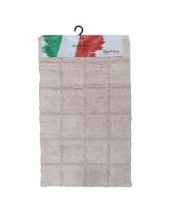 Bath mat, cotton, pink/light, 50x80 cm