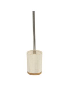 Toilet brush holder, ceramic, white, 12xH39 cm