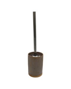 Toilet brush holder, ceramic, brown, 12xH39 cm