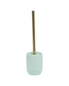 Toilet brush holder, ceramic, green, 12xH39 cm