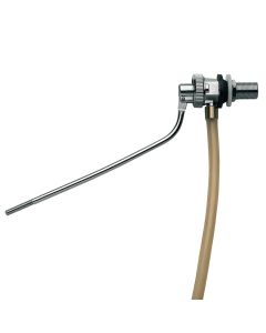 Galexhant  për kasetë WC-je, horizontal, sferë të sheshtë, krom, argjend, 3/8''