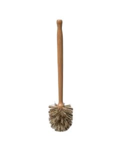 Toilet brush, natural wood, brown, 8xH35 cm