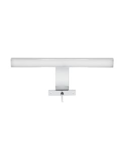 Ndiçues pasqyre, Led, fiksohet në kornizë, Abs/krom, argjend, 5W,  IP44, 30 cm