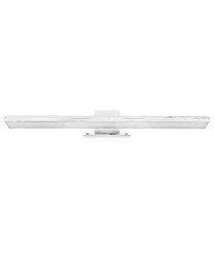 Ndiçues pasqyre, Led, fiksohet në kornizë, Abs/krom, argjend, IP44, 5W, 30 cm