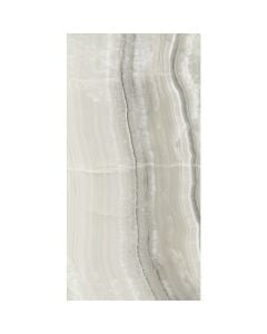 Floor tiles, Estillo ONYX, marble effect, white/grey, 120x280cm