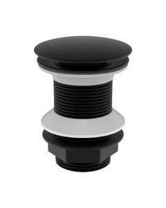 Basin faucet, without overflow, Abs, black, 1/1/4''
