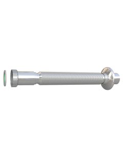 Sifon fleksibël shkarkimi, I zgjatueshëm, plastik, argjend, 1/1/4” x ø 32
