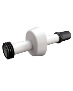 Exhaust pipe set, for cassette, plastic/Abs, white