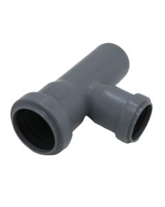 Ti me dy gomina, polipropilen, gri,    Ø32 mm