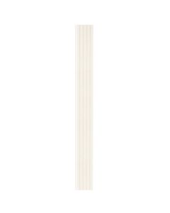 Decorative wall panel, polystyrene, white, 290x16xH1.2 cm
