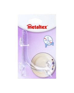 Mbajtëse pjatash, polistiren, transparent, D-9-18 cm