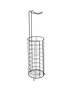Toilet paper
Paper holder, with spare, metal, black/matt, 17x17xH59.5 cm