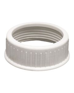 Plastic nut, white, 1/1/2''