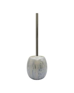 Toilet brush with holder, Nuanse, ceramic, blue