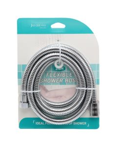 Flexible shower hose,  Plastic, Silver, 2 m