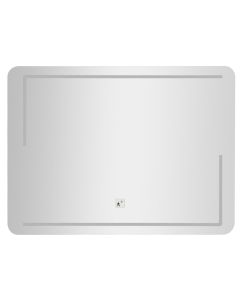 Pasqyrë me sensor ''Selesia'' formë drejtkëndore, ndricim LED, Përmasat, H : 60 cm, W : 80 cm , S : 5mm