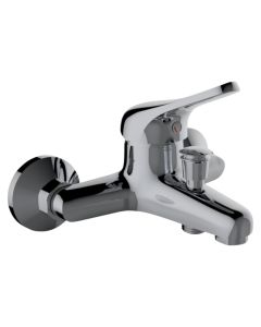 Shower mixer, ''Joy'', bronze material, silver color, chrome finish, 2 outlets