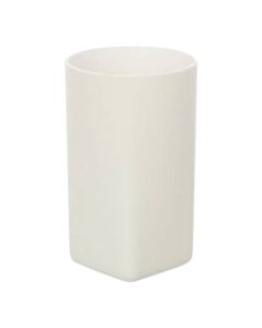 Mbajtëse furçe dhëmbësh ''Denver'' në material plastik ngjyrë e bardhë. Përmasat, H : 12 cm, W : 5.5 cm, D : 5.5 cm