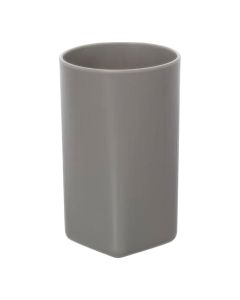 Mbajtëse furçe dhëmbësh ''Denver'' në material plastik ngjyrë gri. Përmasat, H : 12 cm, W : 5.5 cm, D : 5.5 cm