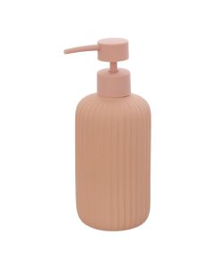 Soap dispenser ''Color'' in ceramic pink color. Dimensions, H : 18.5 cm, Ø : 7 cm