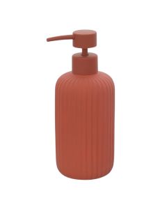 Dispenser sapuni ''Color'' në material qeramik ngjyrë e kuqe. Përmasat, H : 18.5 cm, Ø : 7 cm