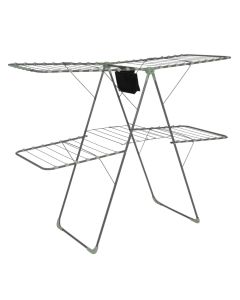 Nderëse rrobash portative ''Mojave'' në material metal, polipropilen ngjyrë gri. Përmasat, H : 125 cm, W : 60 cm, L : 160 cm.