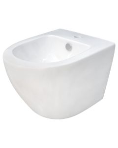 Bidet, Luxora, wall mounted, porcelain, white, 49x35xH31 cm