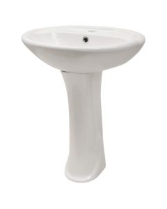 Lavaman, Aqualine, me montim në tokë, porcelan, e bardhë, 42x53xH84 cm
