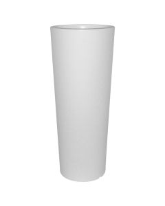 Vazo lulesh konike, CONO ESSENTIAL, plastike, e bardhë, Ø45 xH110 cm