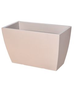Rectangular flower pot, CASSA VENETO ESSENTIAL, plastic, cappuccino, 80x40xH50 cm