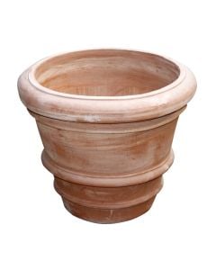 Vazo lulesh rrethore, LISCIO, qeramike, terrakota, Ø51 xH40.5 cm