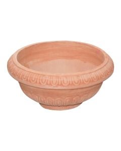 Vazo lulesh rrethore, AREZZO, qeramike, terrakota, Ø42.5 xH15 cm