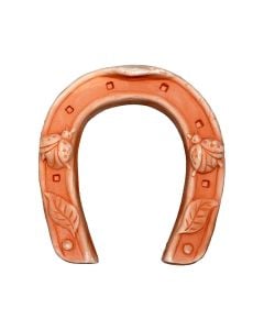 Wall decoration, HORSESHOE, ceramic, terracotta, 13x2xH19 cm