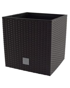 Vazo lulesh katrore, RATO LOW, plastike, kafe errët, 32x32xH32.5 cm, 21 lt; 32 lt