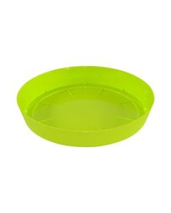 Pjatë vazo lulesh rrethore, LOFLY, plastike, jeshile, Ø30.5 xH4.9 cm