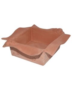 Vazo lulesh katrore, BOX, qeramike, terrakota, 33x33xH12 cm