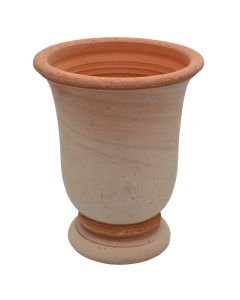 Vazo lulesh rrethore, COPPA GUBBIO, qeramike, terrakote, Ø18 xH26.5 cm
