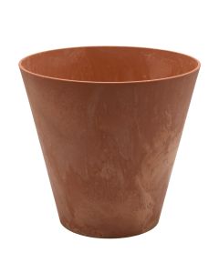 Vazo lulesh, rrethore, TUBUS, plastike, kafe, Ø20 xH18.7 cm, 3.5 lt