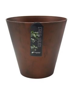 Round, flower pot, TUBUS, plastic, bronze, Ø25 xH23.3 cm, 7 lt
