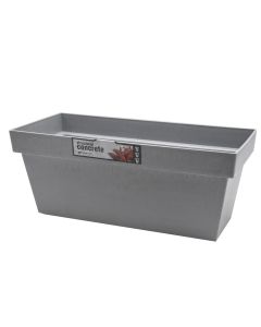 Vazo lulesh, drejtkëndore, CUBE CASE, plastike, gri betoni, 39.2x18.2xH16 cm, 8 lt