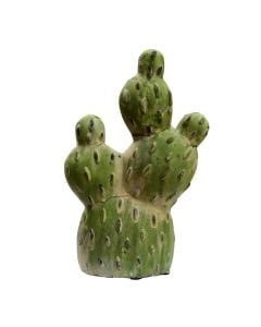 Cactus, ceramic, green, 13.5x5.5xH20 cm