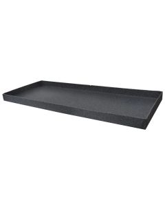 Pjatë për vazo lulesh, drejtkëndore, plastike, graniti, 100x41xH5.5 cm