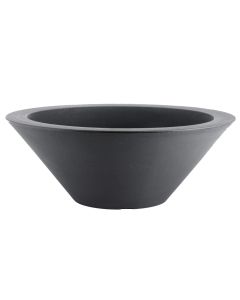 Vazo lulesh, rrethore, plastike, antrasit, Ø79.6 xH28.4 cm, 54 lt