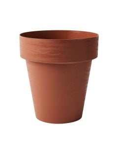 Vazo lulesh, rrethore, plastike, terrakotë, Ø30 xH32.5 cm, 15 lt