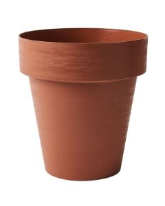 Vazo lulesh, rrethore, plastike, terrakotë, Ø40 xH43.5 cm, 34 lt