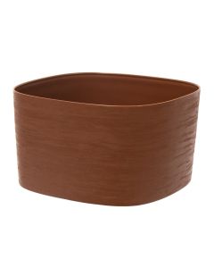 Flower pot, square, plastic, clay, 37x37xH21 cm, 16 lt