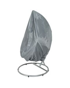 Mbulesë, poliestër dhe pu, gri, Ø115 xH188 cm